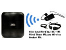 Voice Amp E377 with throat mic and wireless mic