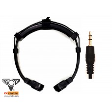 Dual Transponder Throat Microphone - 3.5mm  (1/8") Connector - XVTM822D-D35