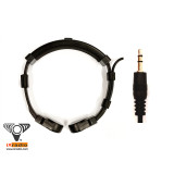 Single Transponder Throat Microphone