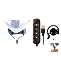 USB Neck Strap Microphone System XANC725L-USB with Dual Transponders 