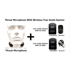 Throat Microphone With Wireless Tour Guide System XWS-RT105B-T822D