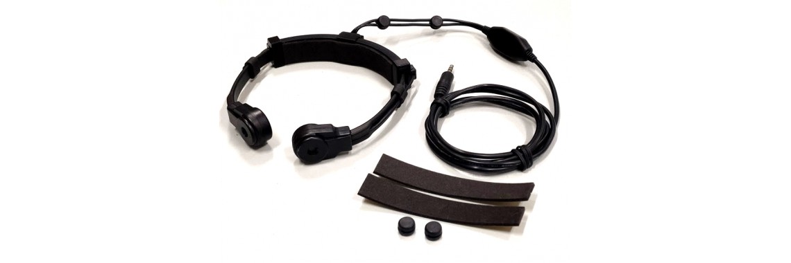 Dual Transponders Throat Mic with 3.5mm Connector